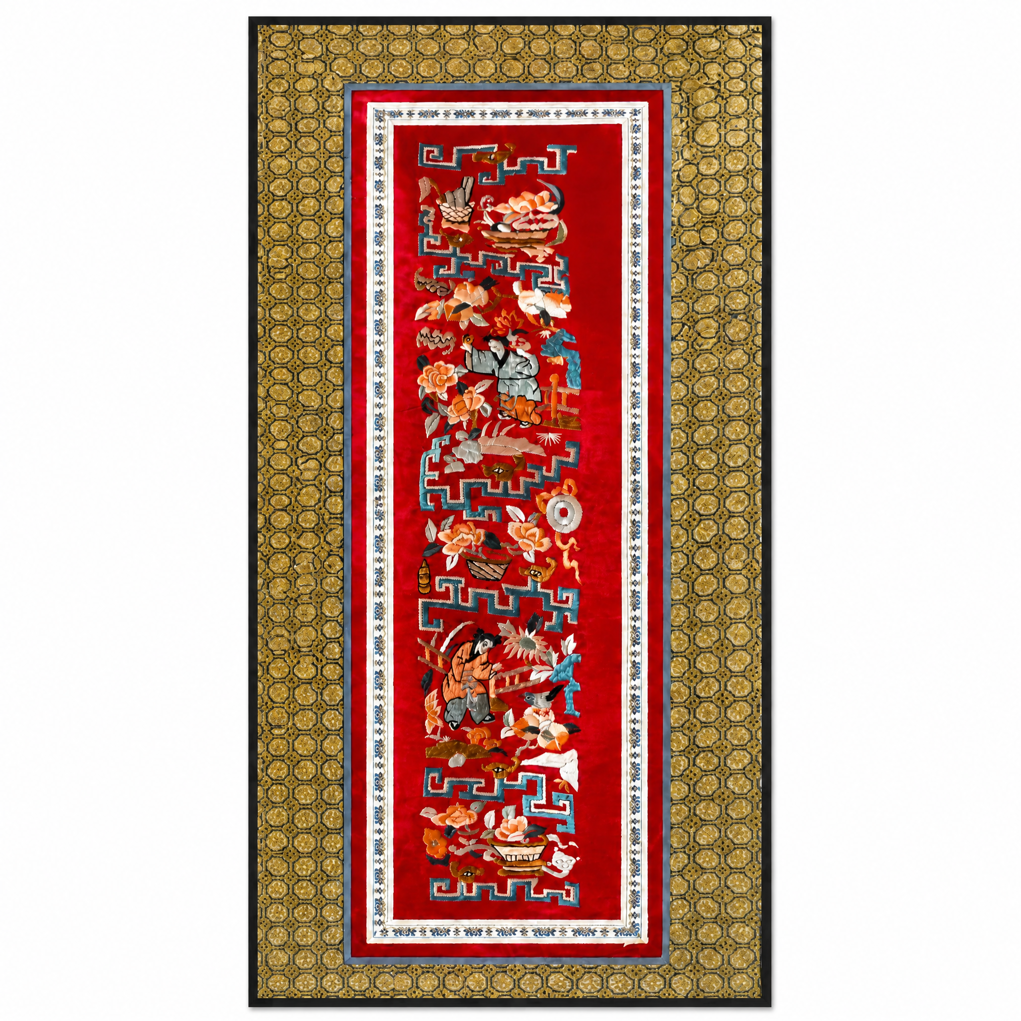 Embroidered Textile Panel